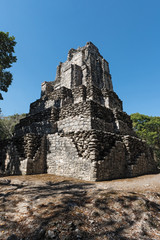 Ancient maya building at Muyil (Chunyaxch&eacute;) Archaeological site, Quintana Roo, Mexico