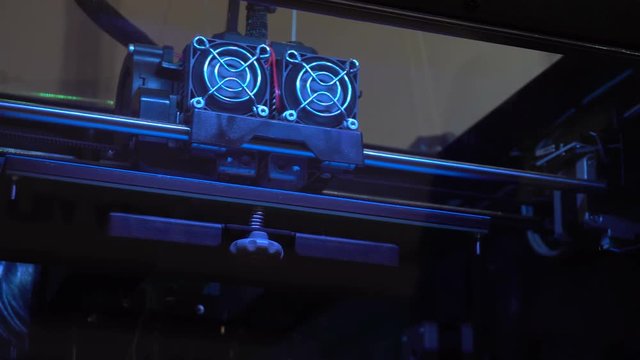 Modeling and 3D printing of small parts and shapes. Creation of prostheses of human limbs. Work stepper motor - the print head of the printer. Air cooling system by blowing coolers. Corporate business