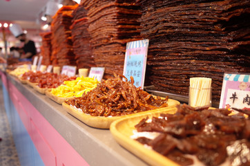 Xiamen street food delicious dried meat