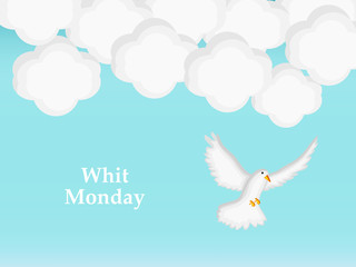 Illustration of elements of Whit Monday Background