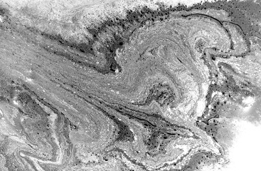 Naklejka premium Marble abstract acrylic background. Nature black marbling artwork texture.