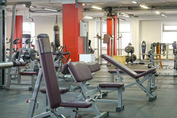 Fototapeta na wymiar interior of a fitness hall