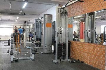 Fototapeta na wymiar interior of a fitness hall