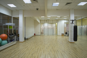 Interior of a fitness hall