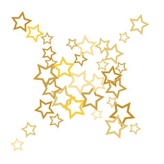 Colorful Stars Confetti, Mystery Sparkling Vector Background. Trendy Glowing Magic Glitter, Lights. Festive Falling Colorful Stars Confetti for Ads, Posters. 