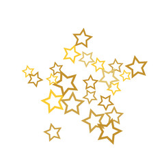 Colorful Stars Confetti, Mystery Sparkling Vector Background. Trendy Glowing Magic Glitter, Lights. Festive Falling Colorful Stars Confetti for Ads, Posters. 