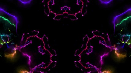 Club light effects in a dark background