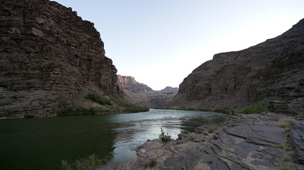 Early Morning. Rafting in Grand Canyon. To get real down and close to Grand Canyon you need to...