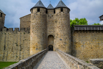 Fototapeta na wymiar Carcassonne la cité, Aude, Occitanie, France.