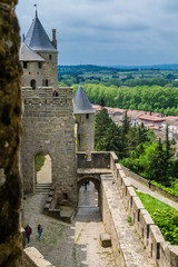 Fototapeta na wymiar Carcassonne la cité, Aude, Occitanie, France.