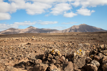 Volcanic badlands, Lanzarote, Canary Islands