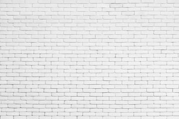 Abstract background from white brick pattern wall. Brickwork texture surface for vintage backdrop.