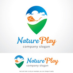 Nature Play Logo Template Design Vector, Emblem, Design Concept, Creative Symbol, Icon