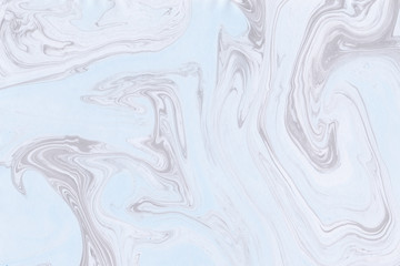 Suminagashi marble texture hand painted with indigo ink. Digital paper 627 performed in traditional japanese suminagashi floating ink technique. Adorable liquid abstract background.