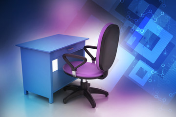 Office chair and computer table