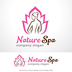 Nature Spa Logo Template Design Vector, Emblem, Design Concept, Creative Symbol, Icon
