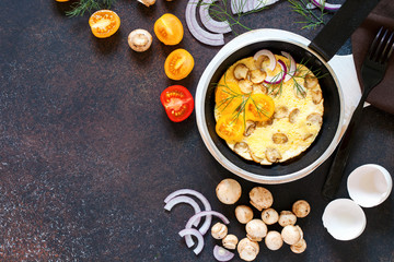 Frittata with mushrooms