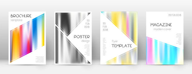 Naklejka premium Flyer layout. Triangle precious template for Brochure, Annual Report, Magazine, Poster, Corporate Presentation, Portfolio, Flyer. Bewitching lines cover page.
