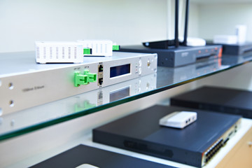 Terminals, switches and routers for optical cable networks in store
