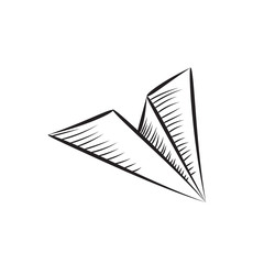Paper Plane Sketched Icon