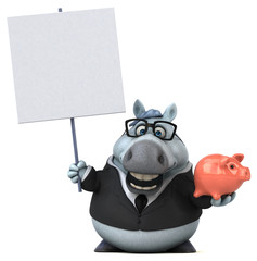 Fun horse - 3D Illustration