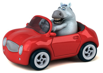 Fun horse - 3D Illustration