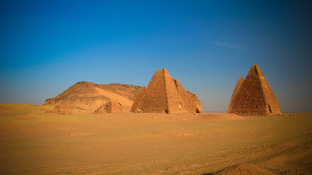 Jebel Barkal mountain and Pyramids, Karima Nubia, Sudan