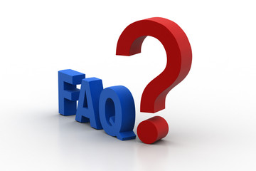 Word faq with question mark