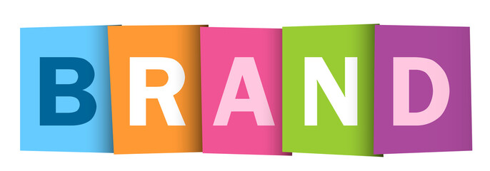 BRAND vector letters icon