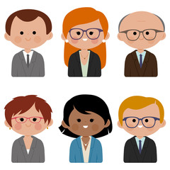 Fototapeta premium Group of business people. Vector illustration