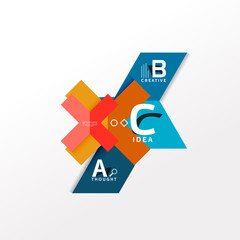 Infographic option banner