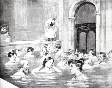 In den Schwefelthermen von Baden bei Wien