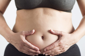 A woman's fat belly