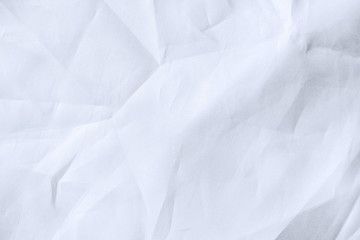 Wrinkled texture of  white fabric