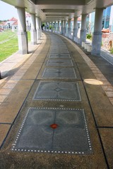 沖縄県平和祈念資料館の回廊
