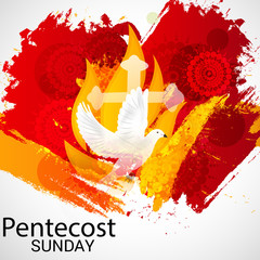 Obraz premium Pentecost Sunday.