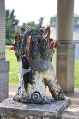 沖縄平和祈念公園にあるシーサーの後ろ姿
