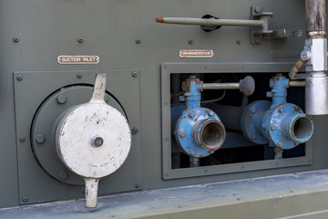 Water valve of military armored car green horse.
