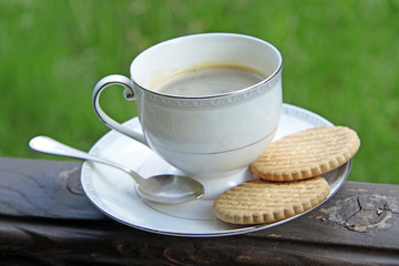 coffee, breakfast in the open air