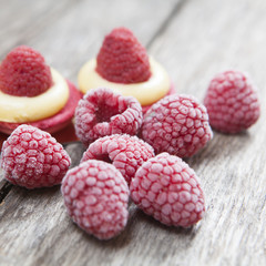 framboises gelées