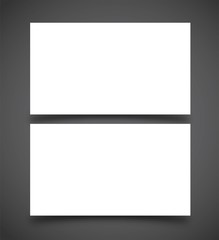 Fototapeta na wymiar Blank business card front and back template vector