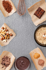 Delicious and tasty chocolate background