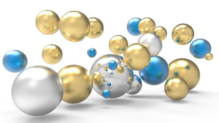 3d rendering. Abstract 3d shapes.