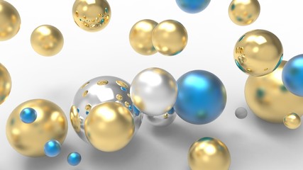 3d rendering. Abstract 3d shapes.