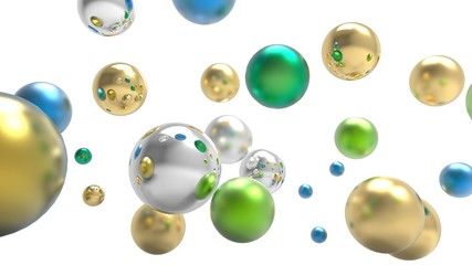 3d rendering. Abstract 3d shapes.