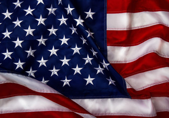Obraz premium Waving American flag