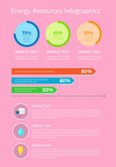 Energy Recources Infographic Vector Illustration