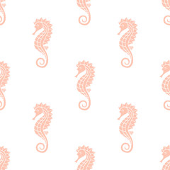 pattern with seahorse