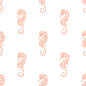 pattern with seahorse