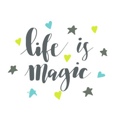 Hand lettering typography poster.